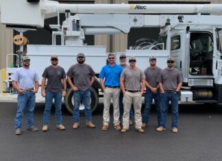 Cullman Power Board crews assisting in Fairhope following Hurricane Sally