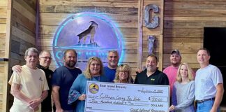 Cullman Caring for Kids receives $500 from Goat Island mask sales
