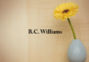 Obituary: B.C. Williams