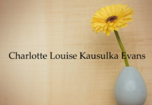 Obituary: Charlotte Louise Kausulka Evans