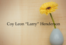 Obituary: Coy Leon “Larry” Henderson