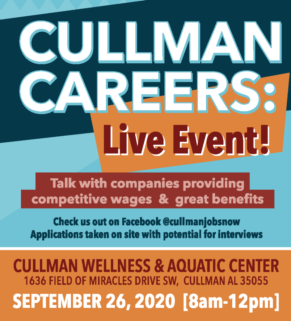 Job fair Saturday, Sept. 26 The Cullman Tribune