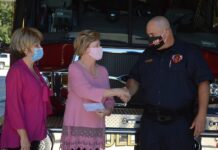 Cullman Fire Rescue donates $1,500 to Cullman County Bosom Buddies