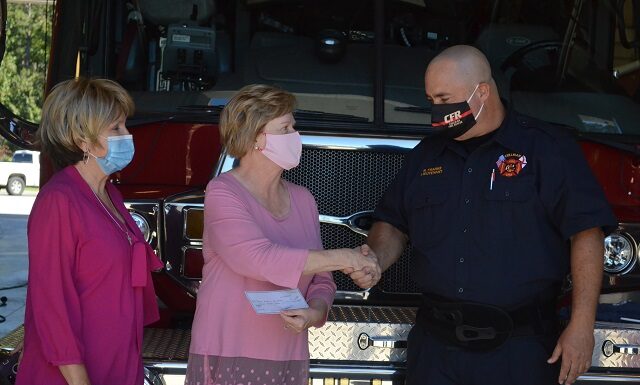 Cullman Fire Rescue donates $1,500 to Cullman County Bosom Buddies