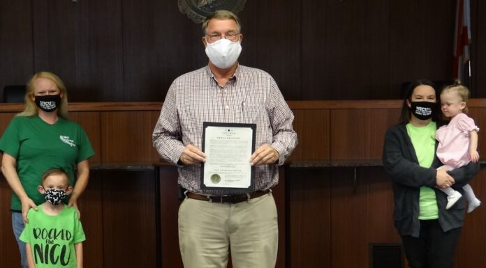 Jacobs proclaims September NICU Awareness Month in Cullman