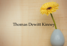 Obituary: Thomas Dewitt Kinney