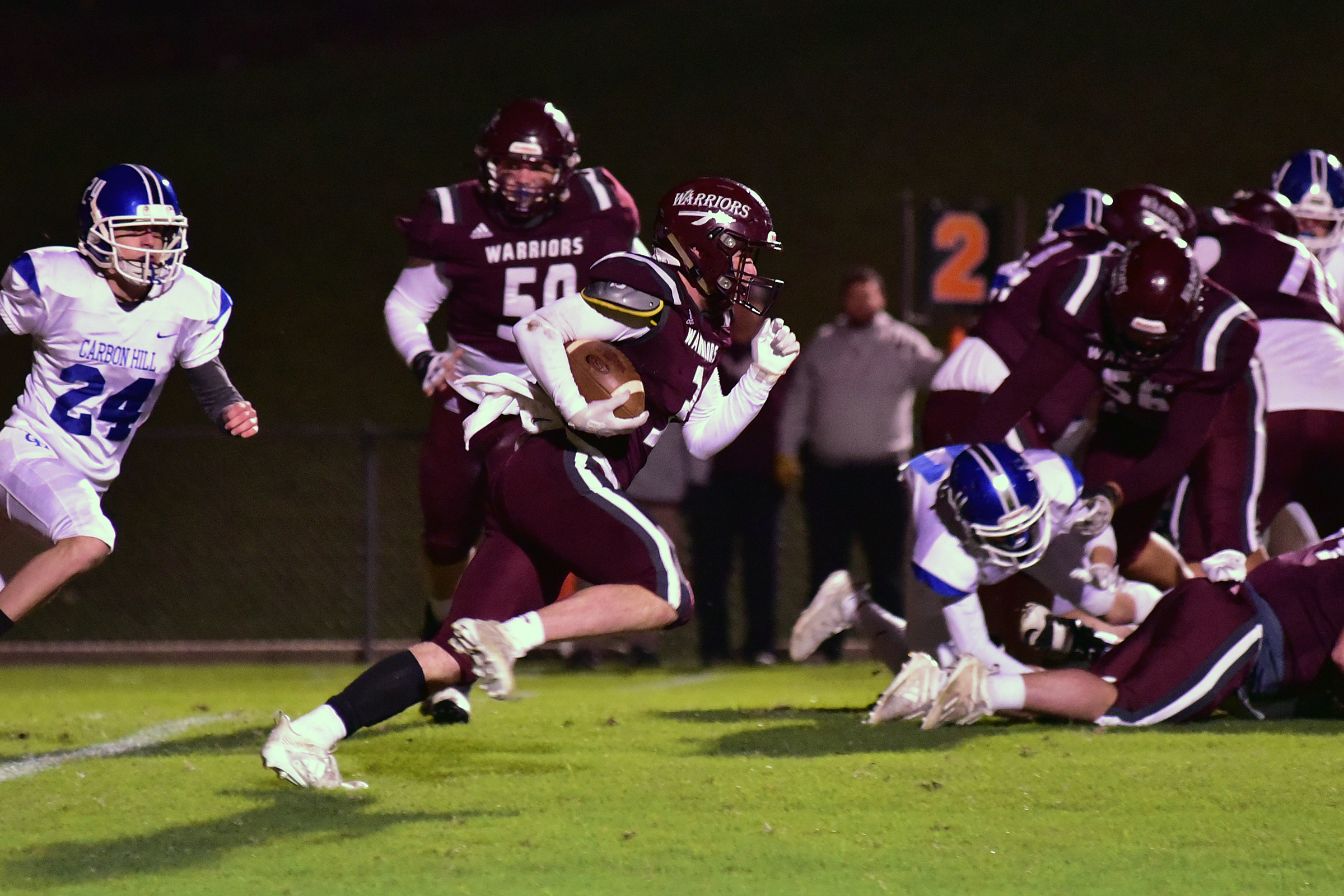 PREP FOOTBALL Warriors dominate Carbon Hill, 370 The Cullman Tribune