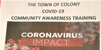 Colony to host COVID-19 community awareness training this Thursday