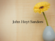 Obituary: John Hoyt Sanders