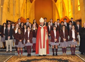 Senior Dedication held at St. Bernard