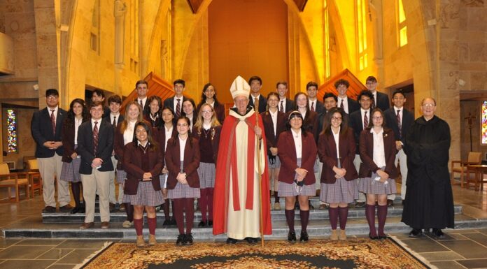 Senior Dedication held at St. Bernard