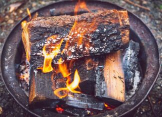 Enjoying a fire pit, responsibly