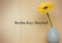 Obituary: Bertha Kay Mayhall