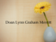 Obituary: Doan Lynn Graham Merritt