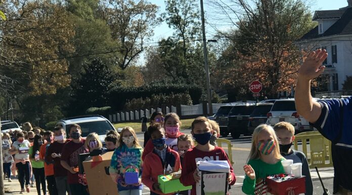 Shoeboxes on parade