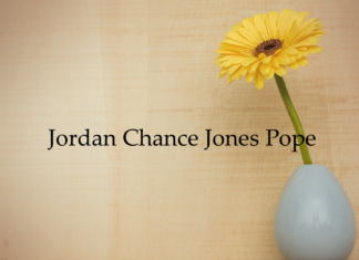 Obituary: Jordan Chance Jones Pope