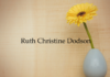 Obituary: Ruth Christine Dodson