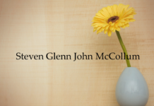 Obituary: Steven Glenn John McCollum
