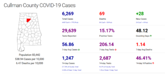 Cullman County COVID-19 update: Dec. 20