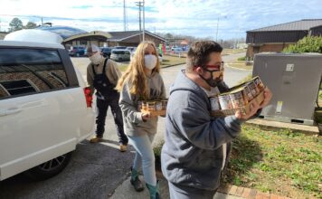 CATA students box up food, love, compassion for families in need