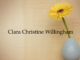Obituary: Clara Christine Willingham