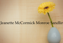 Obituary: Jeanette McCormick Monroe Sandlin