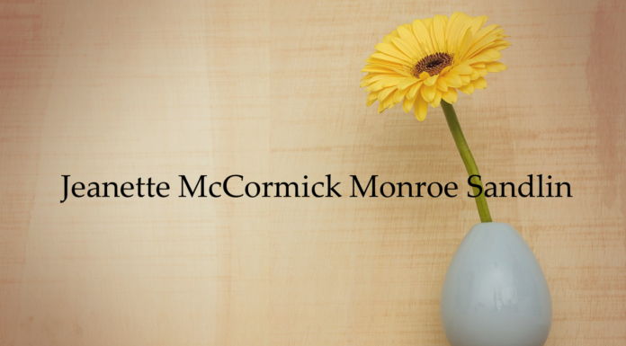 Obituary: Jeanette McCormick Monroe Sandlin