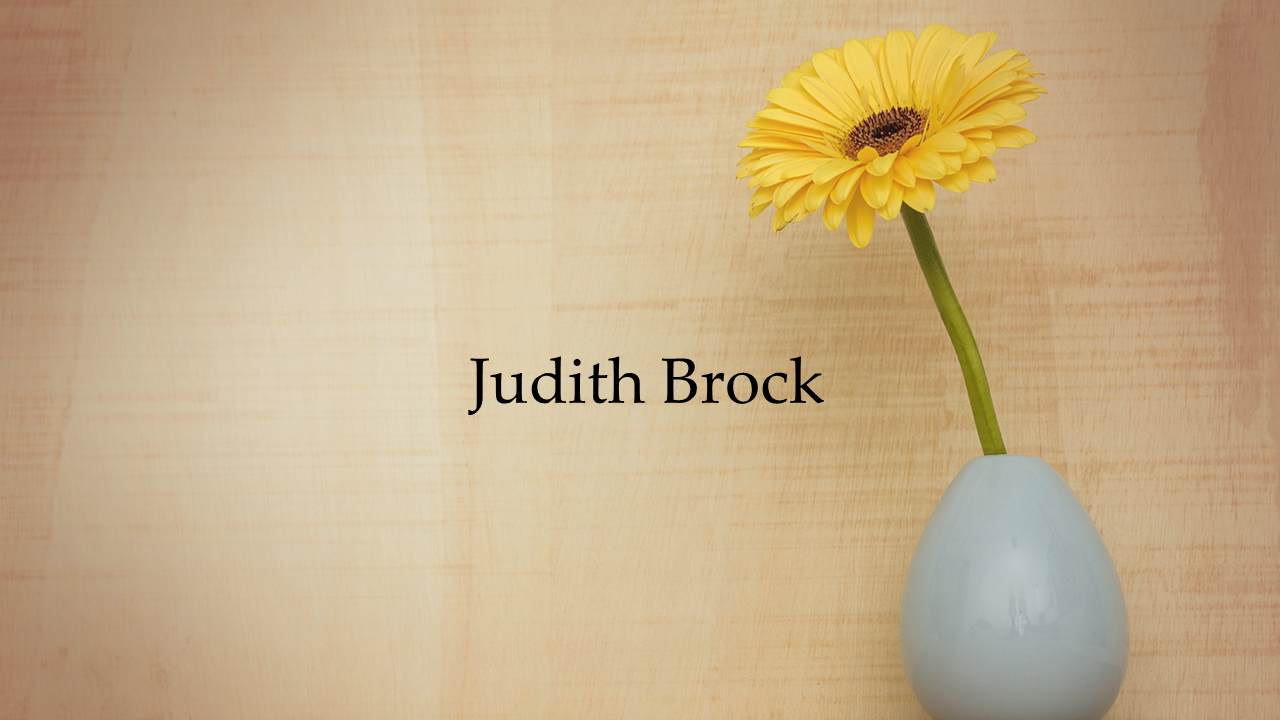 Obituary: Judith Brock