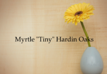 Obituary: Myrtle “Tiny” Hardin Oaks