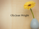 Obituary: Ola Jean Wright