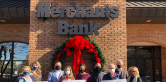 Merchants Bank donates $21K to 3 local charities