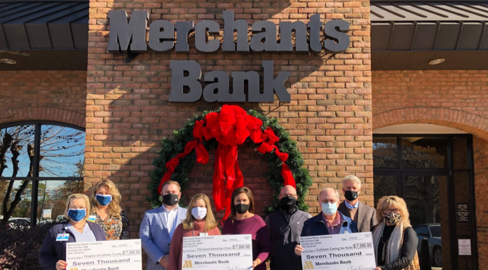 Merchants Bank donates $21K to 3 local charities