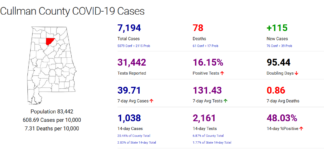 Cullman County COVID-19 update: Jan. 1