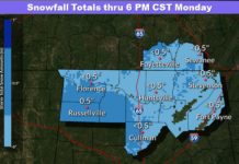 Dusting of snow possible tonight; ALDOT encourages caution