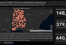 Site map added to ADPH COVID-19 Vaccine Distribution Dashboard
