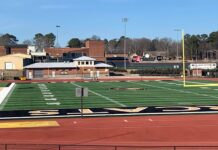 Planned turf replacement complete at CHS football stadium