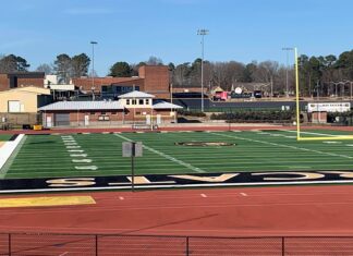 Planned turf replacement complete at CHS football stadium