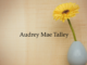 Obituary: Audrey Mae Talley