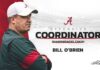 UA: Bill O’Brien named offensive coordinator, quarterbacks coach
