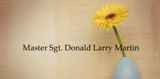 Obituary: Master Sgt. Donald Larry Martin