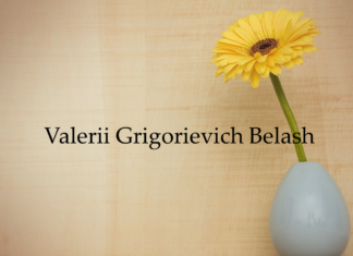 Obituary: Valerii Grigorievich Belash