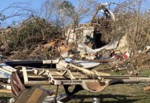 Hanceville Public Works assisting in Fultondale tornado recovery