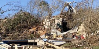 Hanceville Public Works assisting in Fultondale tornado recovery