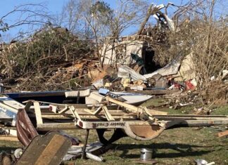 Hanceville Public Works assisting in Fultondale tornado recovery