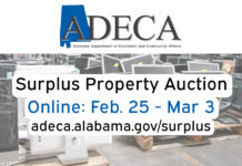 PUBLIC NOTICE: ADECA online state surplus property auction Feb. 25-March 3