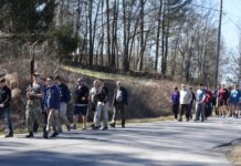 Catholic fraternal organization marches through Cullman County