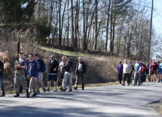 Catholic fraternal organization marches through Cullman County