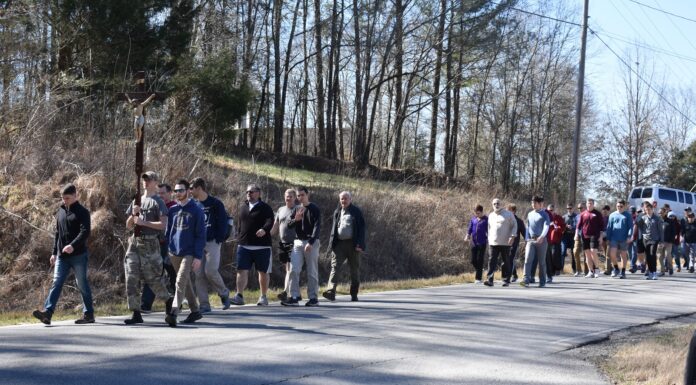 Catholic fraternal organization marches through Cullman County