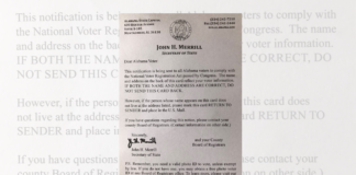 Registered Alabama voters to begin receiving voter update cards at home