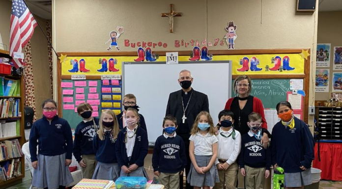 Birmingham bishop visits Sacred Heart School